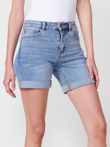 KOROSHI Regular Jeans in Blue: front