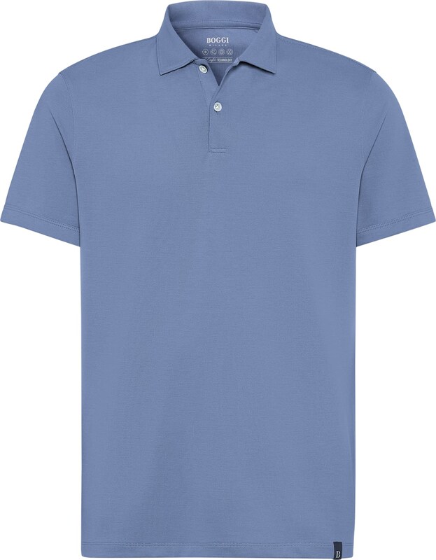 Boggi Milano Poloshirt 'Spring' in Taubenblau Boggi Milano Poloshirt 'Spring' in Taubenblau