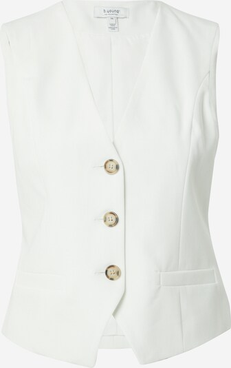 b.young Gilet de costume 'DECERI' en blanc, Vue avec produit