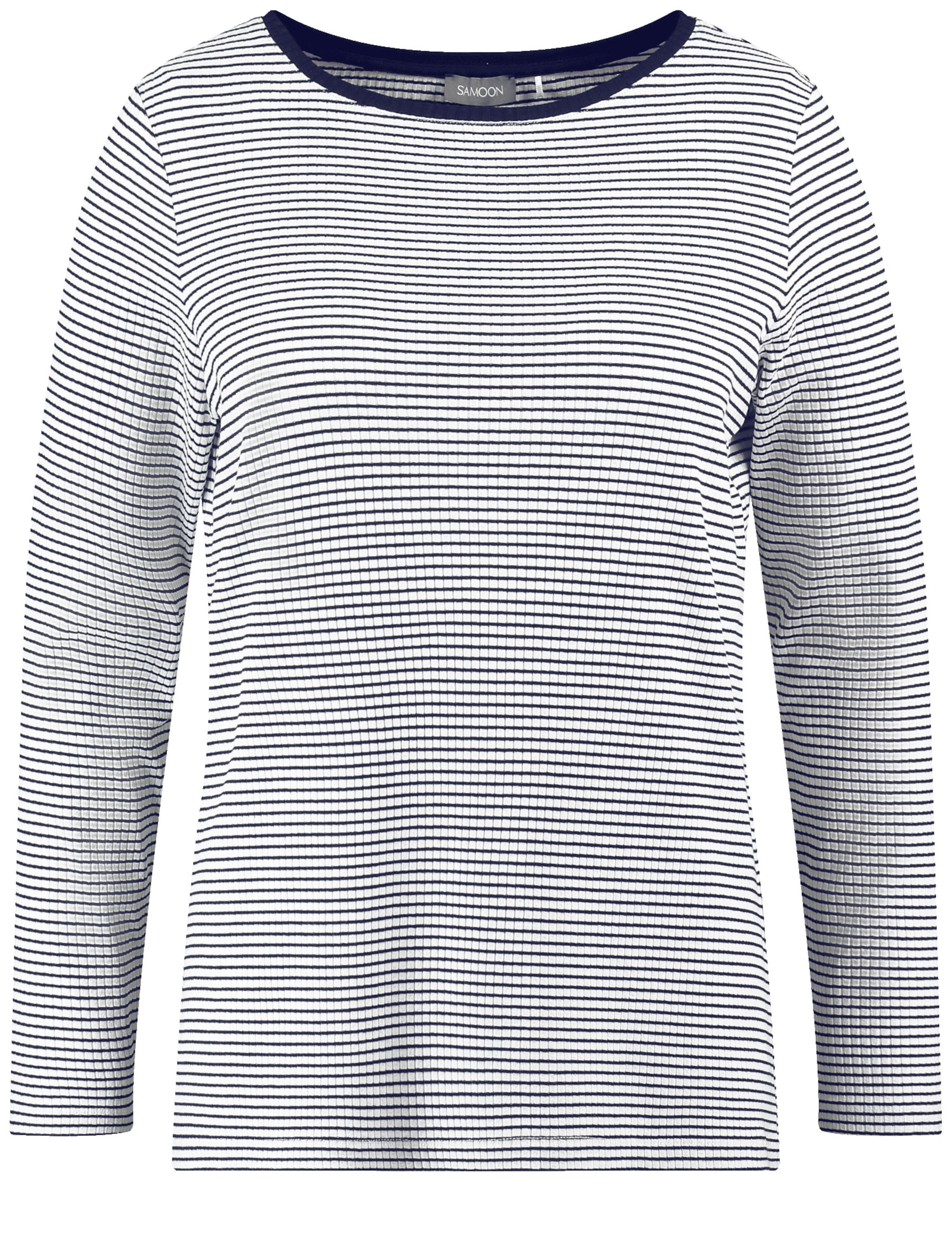 SAMOON Shirt in Blauw: voorkant