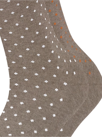 ESPRIT Socken 'Fine Dot 2-Pack' in Braun: Vorderseite