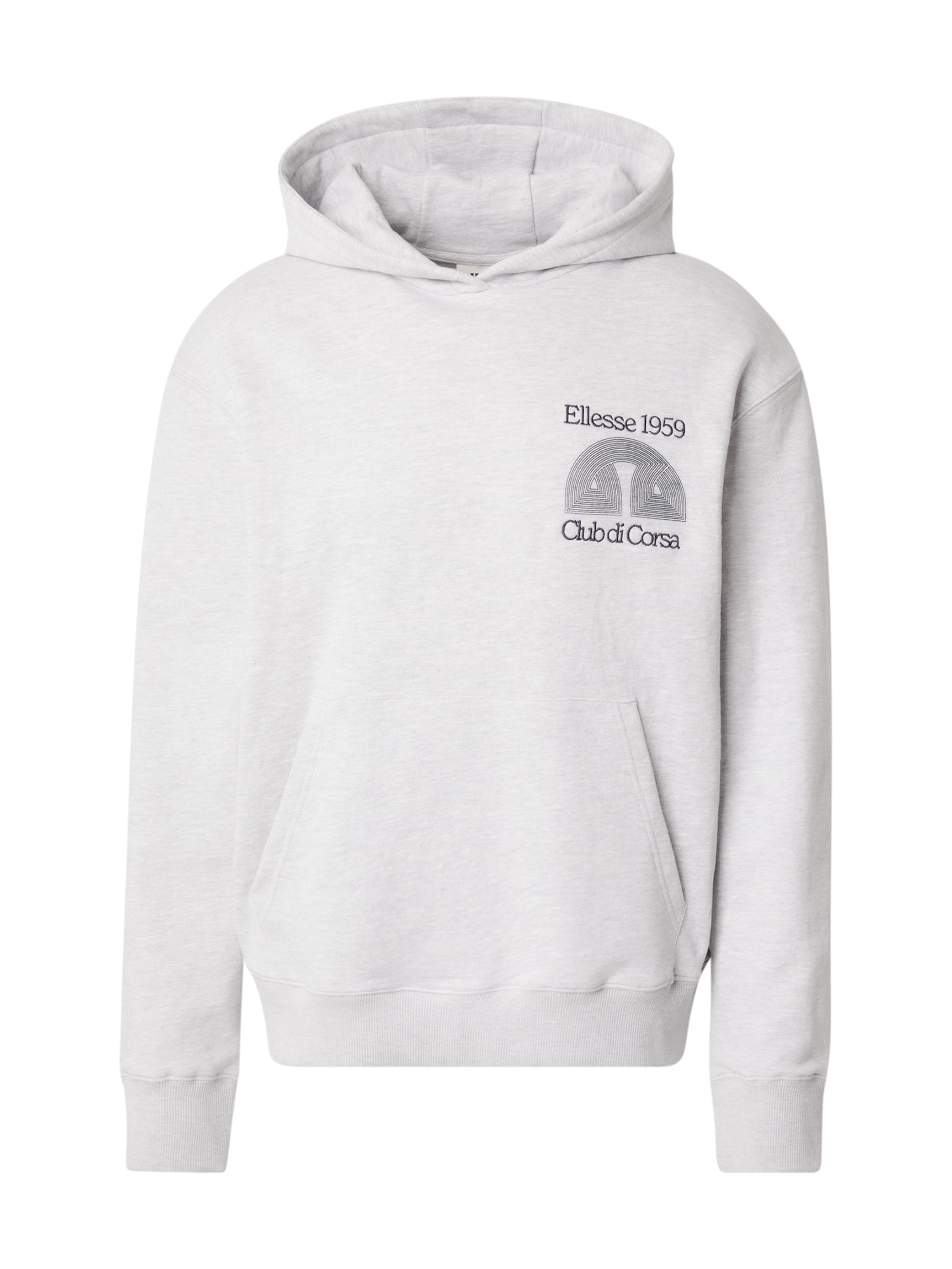 ELLESSE Sweat-shirt en bleu foncé / gris clair, Vue avec produit