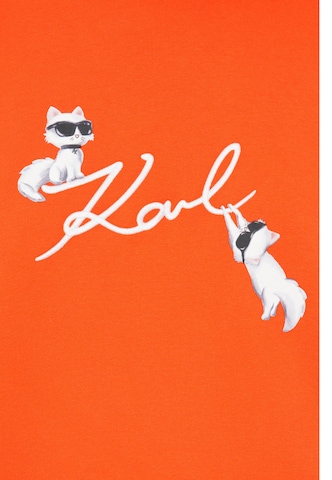 Karl Lagerfeld Sweatshirt 'IKON' in Orange