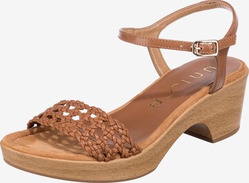 UNISA Sandals 'Ilobi' in Brown: front