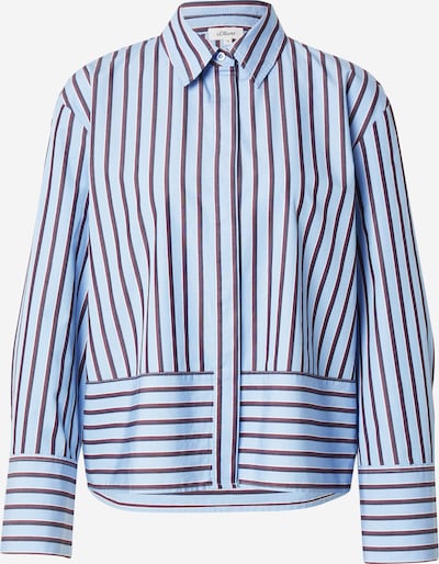 s.Oliver Bluza u svijetloplava / tamno smeđa / crna, Pregled proizvoda