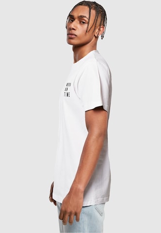 Merchcode Shirt 'Never On Time' in Weiß