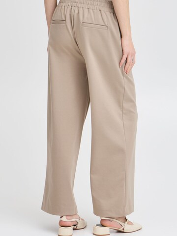 b.young - regular Pantalón deportivo ' BYRIZETTA WIDE PANTS CROPPED ' en beige