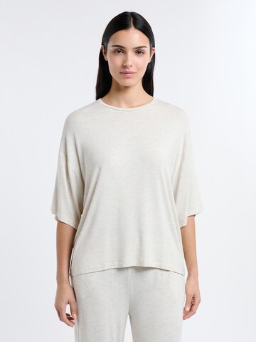 ETAM Slaapshirt 'Kate' in Beige: voorkant