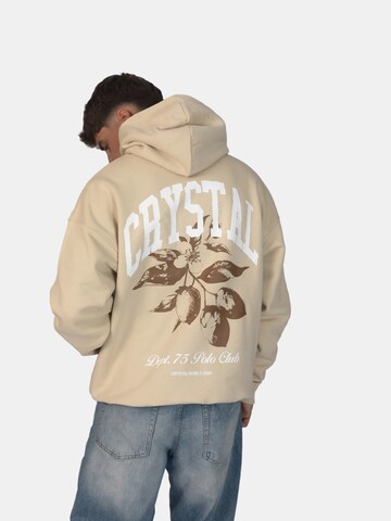 Crystal Paris Sweatshirt 'Polo Club' in Brown: front