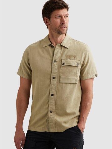 Regular fit Camicia 'Shirt with short sleeves and garment-dye wash' di PME Legend in verde