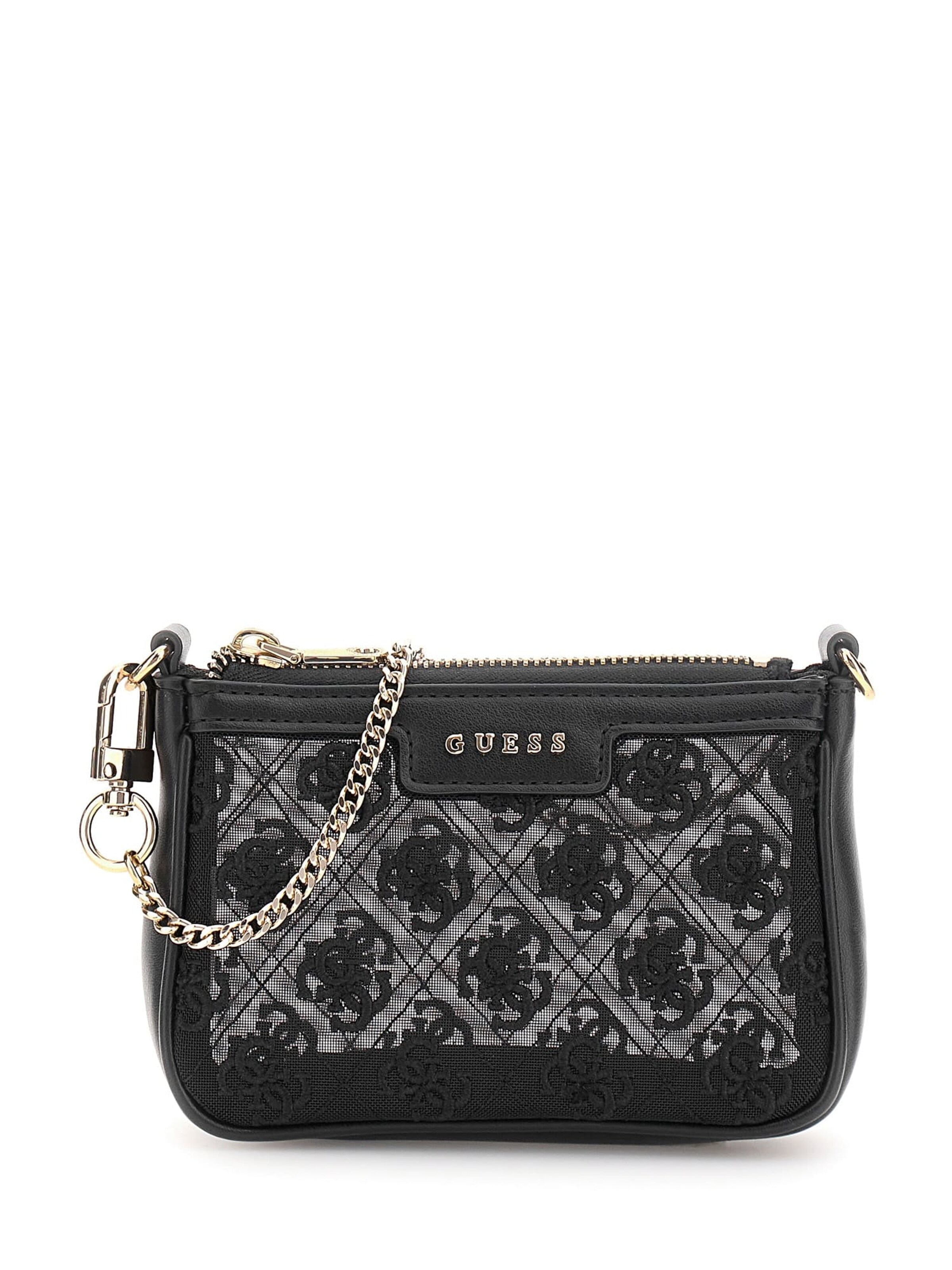 Borsa a tracolla di GUESS in nero: frontale