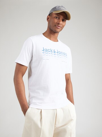JACK & JONES Shirt 'JWHTEX' in Blue: front