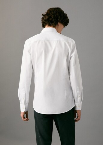 MANGO TEEN Regular fit Button Up Shirt in White