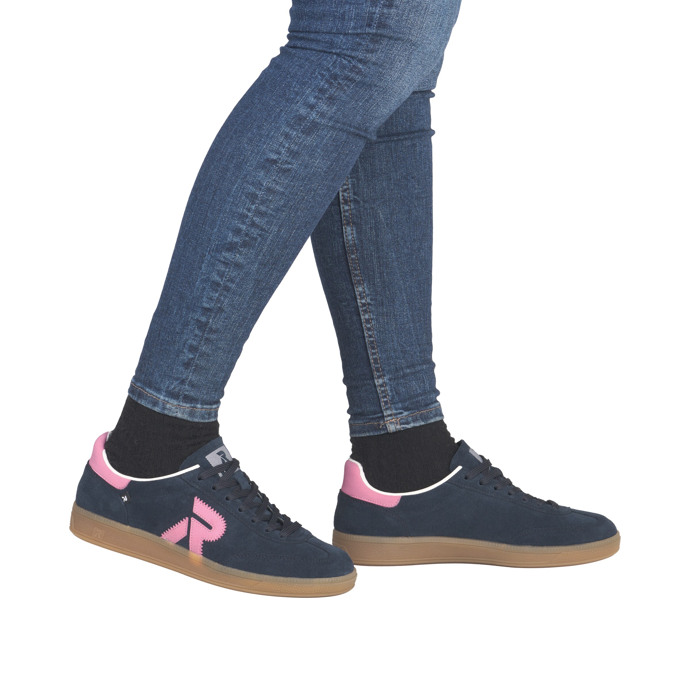 Rieker Sport Platform trainers in Blue: front