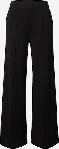 EDITEDWide Leg/ Široke nogavice Hlače 'Chiara' - crna boja: prednji dio
