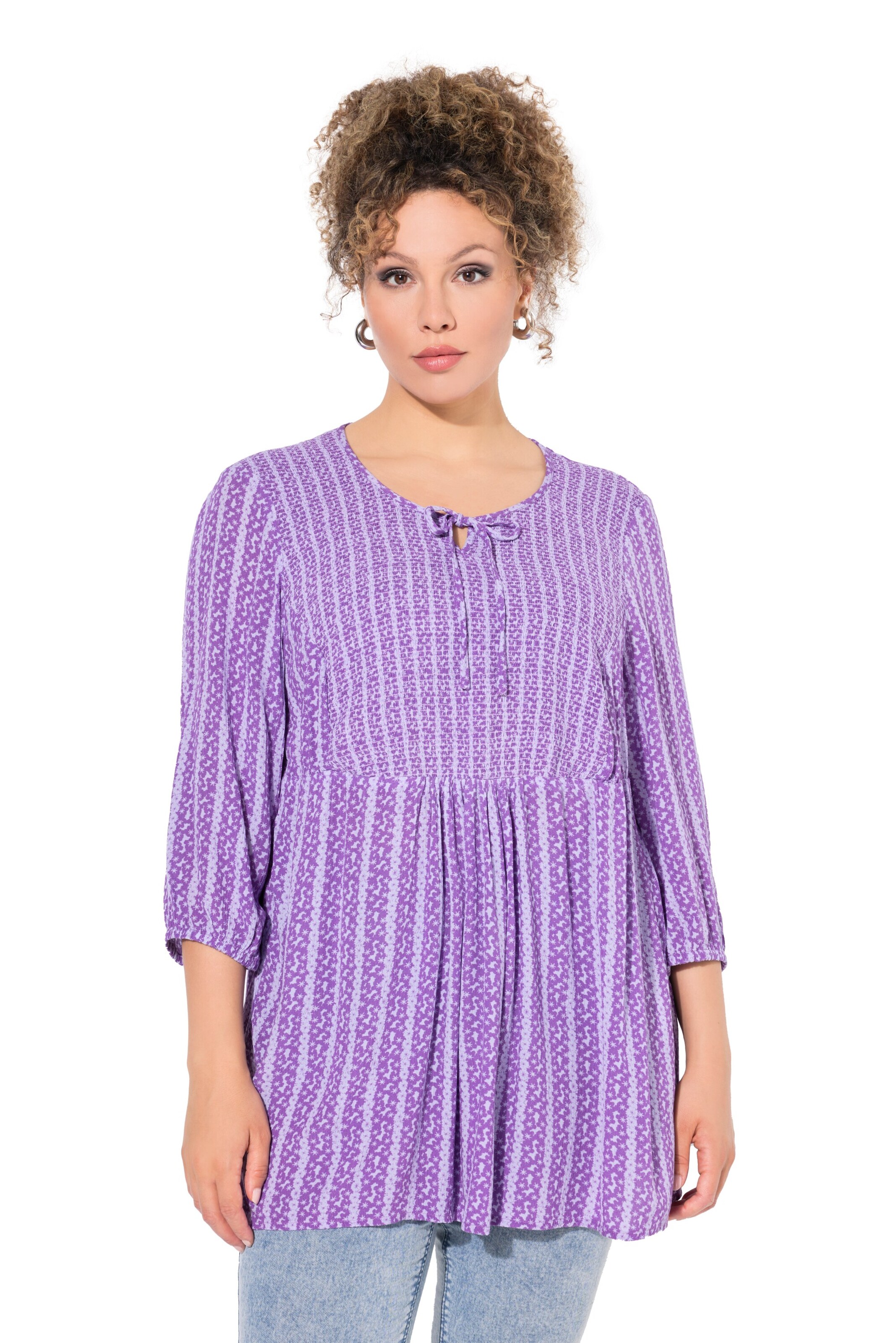 Ulla Popken Tuniek in Lila: voorkant