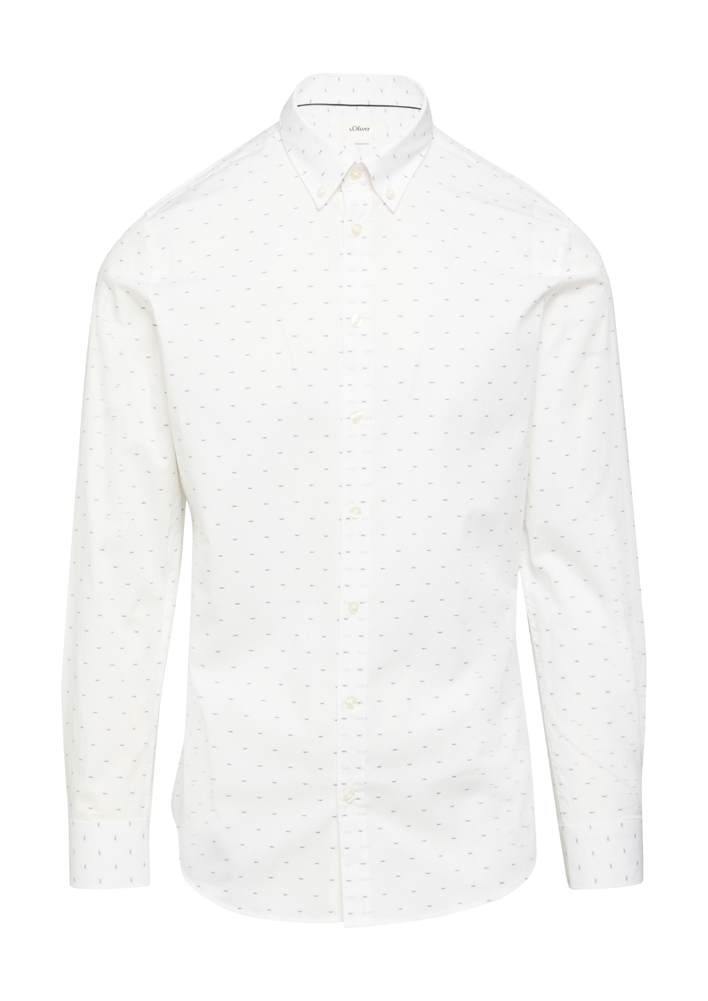 s.Oliver BLACK LABEL Regular fit Button Up Shirt in White: front