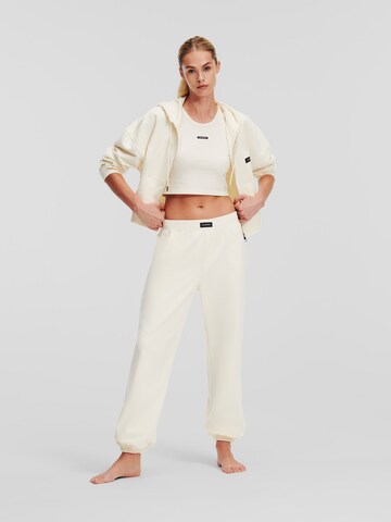 Tapered Pantaloni di Karl Lagerfeld in bianco