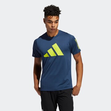 T-Shirt fonctionnel 'Free Lift' ADIDAS PERFORMANCE en bleu : devant