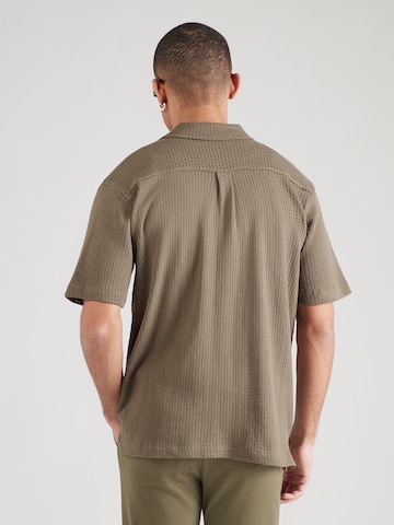 Regular fit Camicia di Lindbergh in verde: dietro