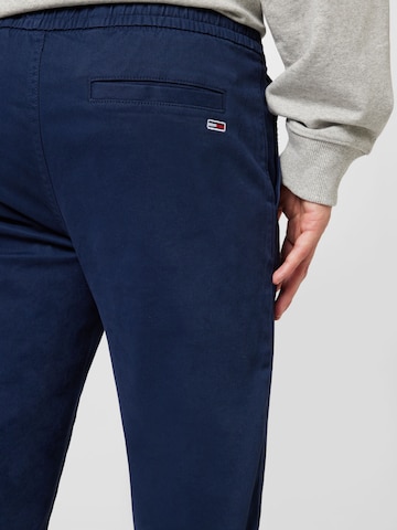 Tommy Jeans Tapered Broek 'Scanton' in Blauw