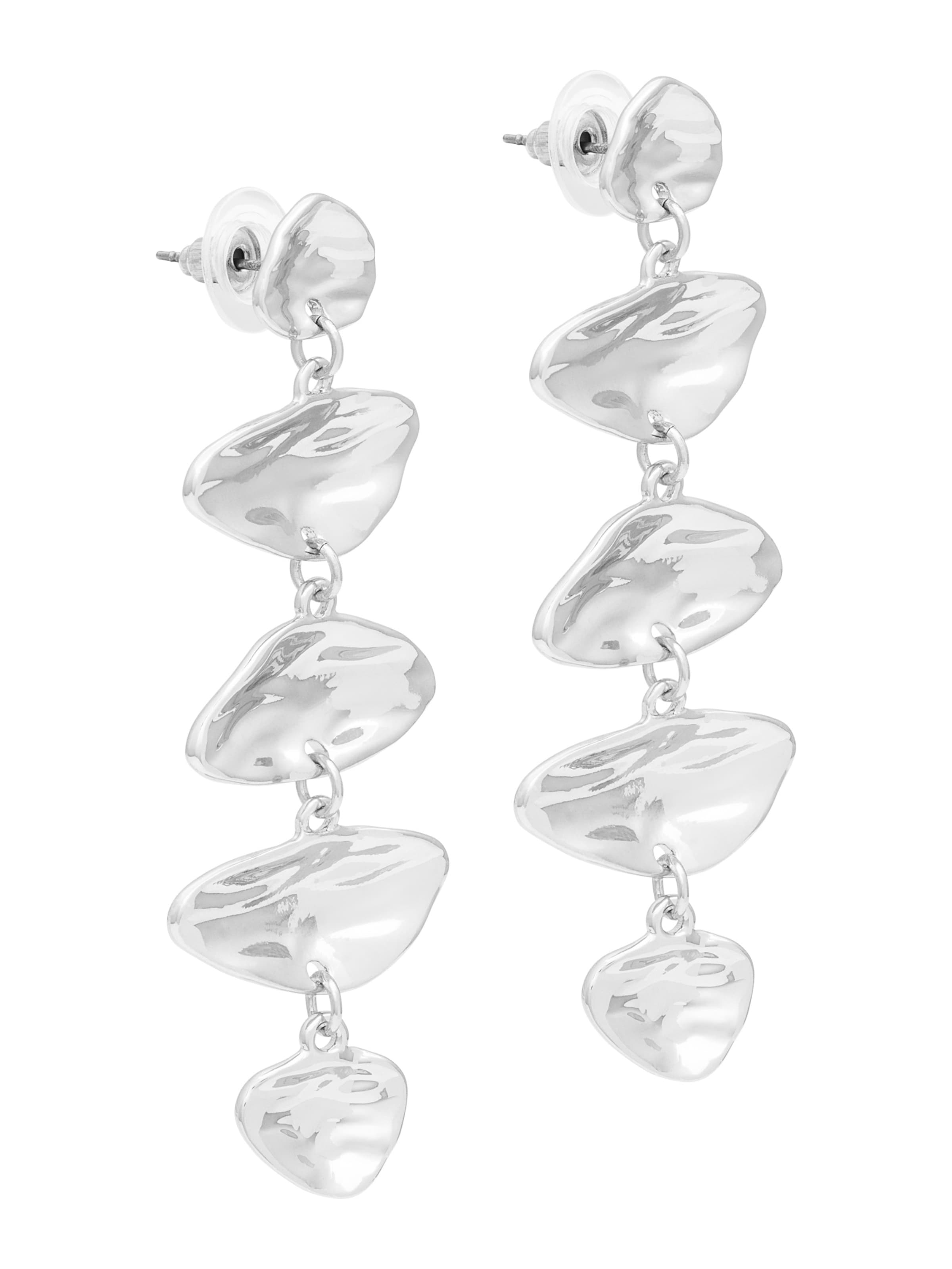 A&C Oslo – Nordic Design Jewellery Earrings 'Swells Silver' in Silver: front