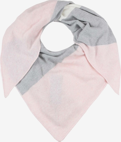 Zwillingsherz Schal in grau / rosa / weiß, Produktansicht