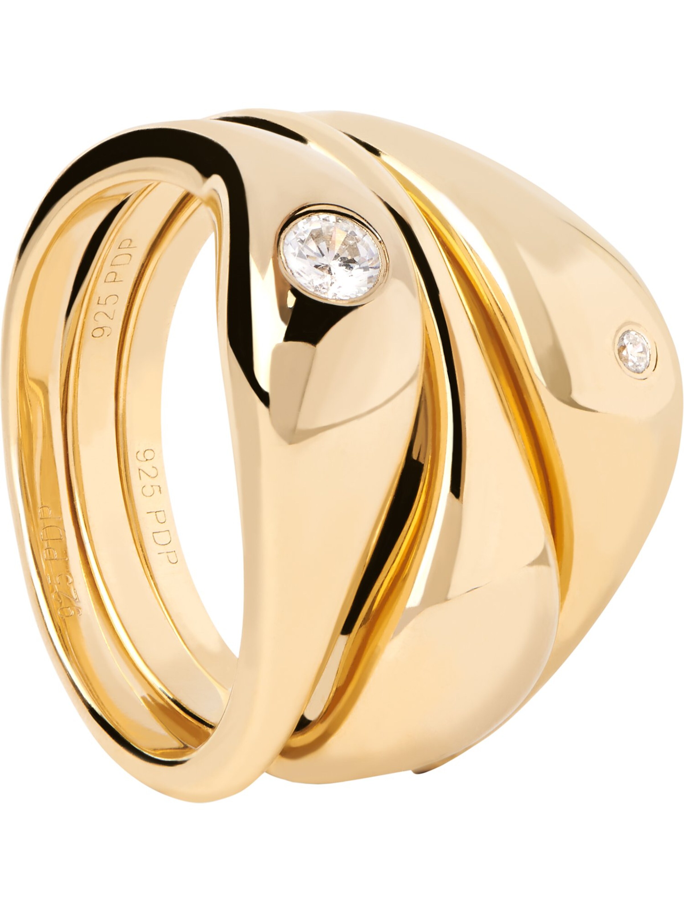 P D PAOLA Ring in Goud: voorkant