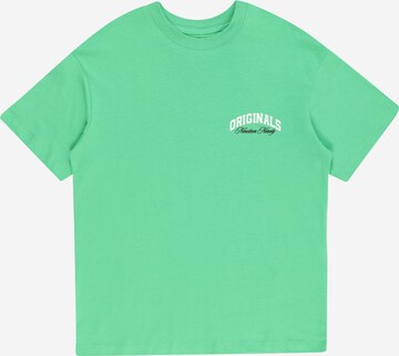 Jack & Jones Junior Μπλουζάκι 'BRINK' σε πράσινο: μπροστά