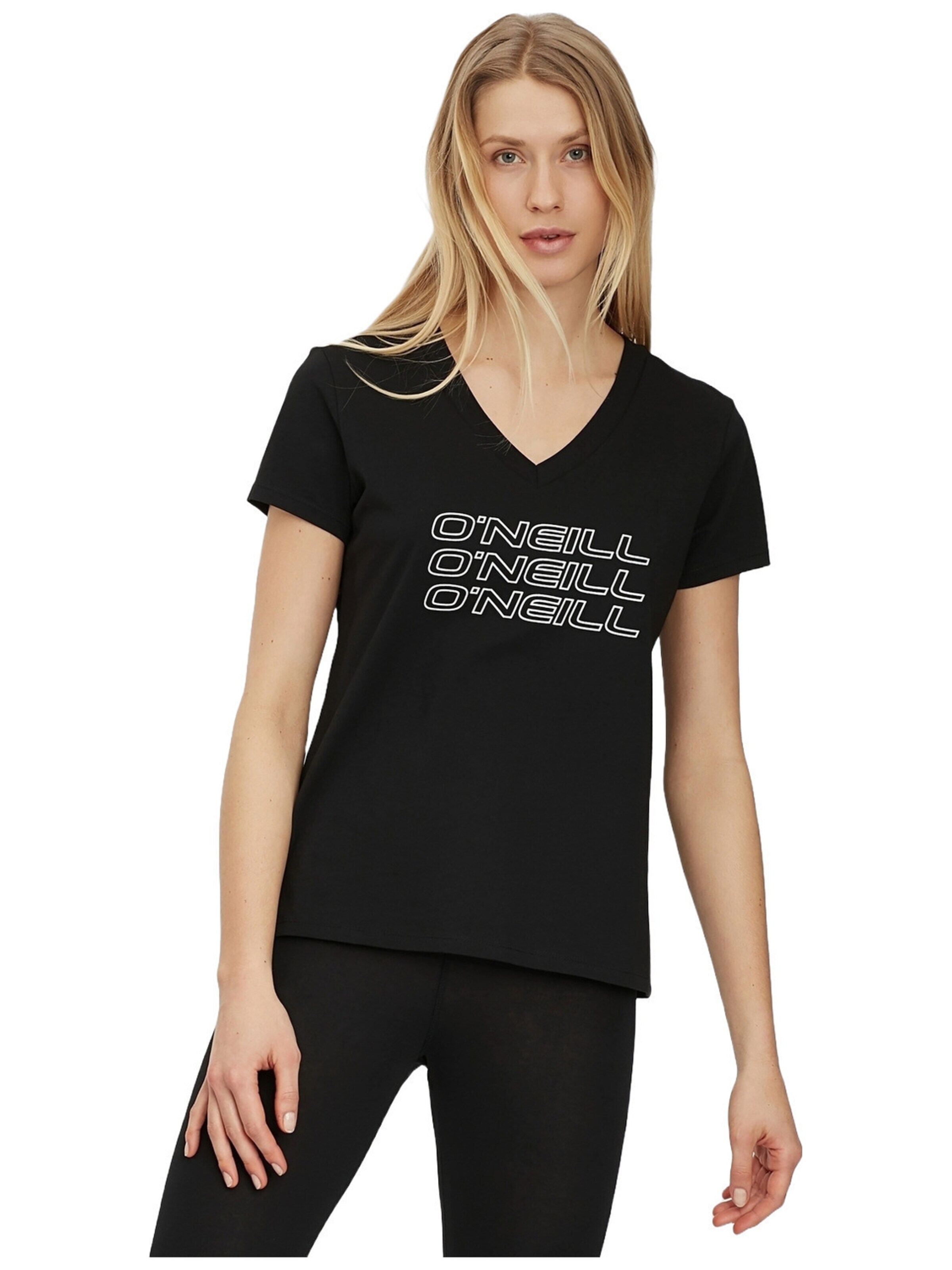 T-shirt 'O'Neill Triple Stack' O'NEILL en noir : devant