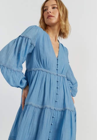Chinti & Parker - Vestido camisero en azul