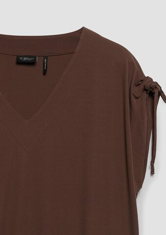 s.Oliver BLACK LABEL Shirt in Bruin