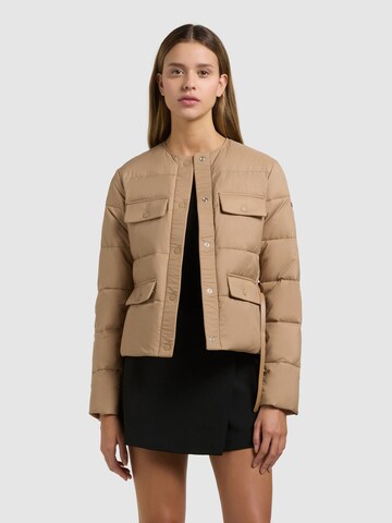 khujo - Chaqueta de entretiempo 'Cinnia' en marrón: frente