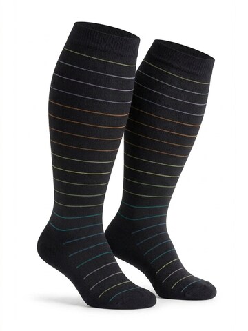 Millo Knee High Socks 'Wide Comfort' in Black: front
