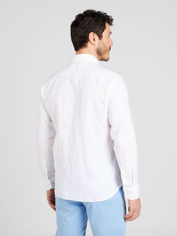 BOSS Black Regular fit Button Up Shirt in White