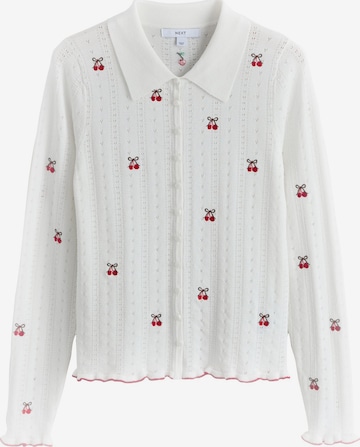 Cardigan Next en blanc : devant