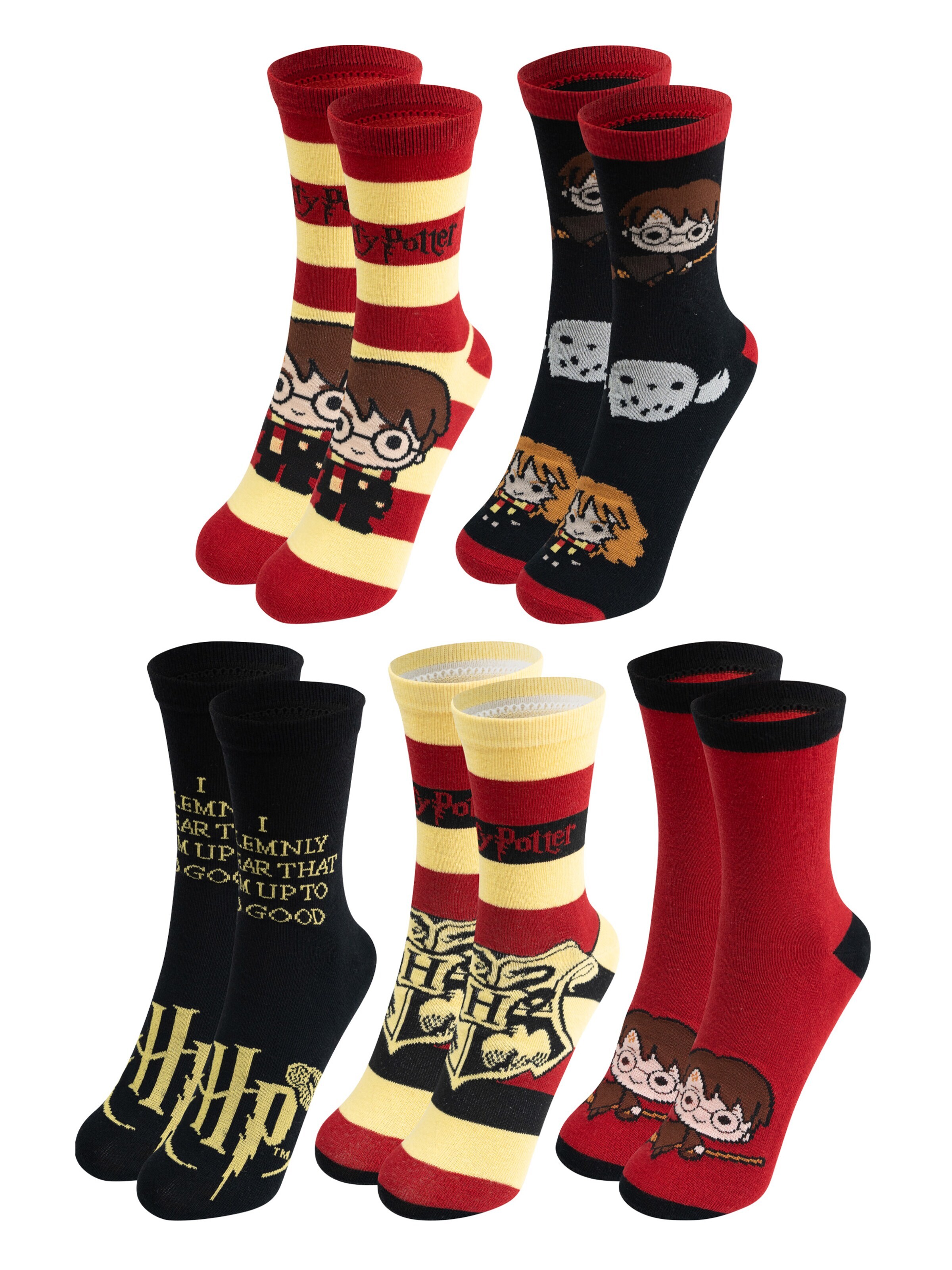 Harry Potter Socken 'Comic'‌‌‌‌‌‌‌‌‌ in Mischfarben: Vorderseite