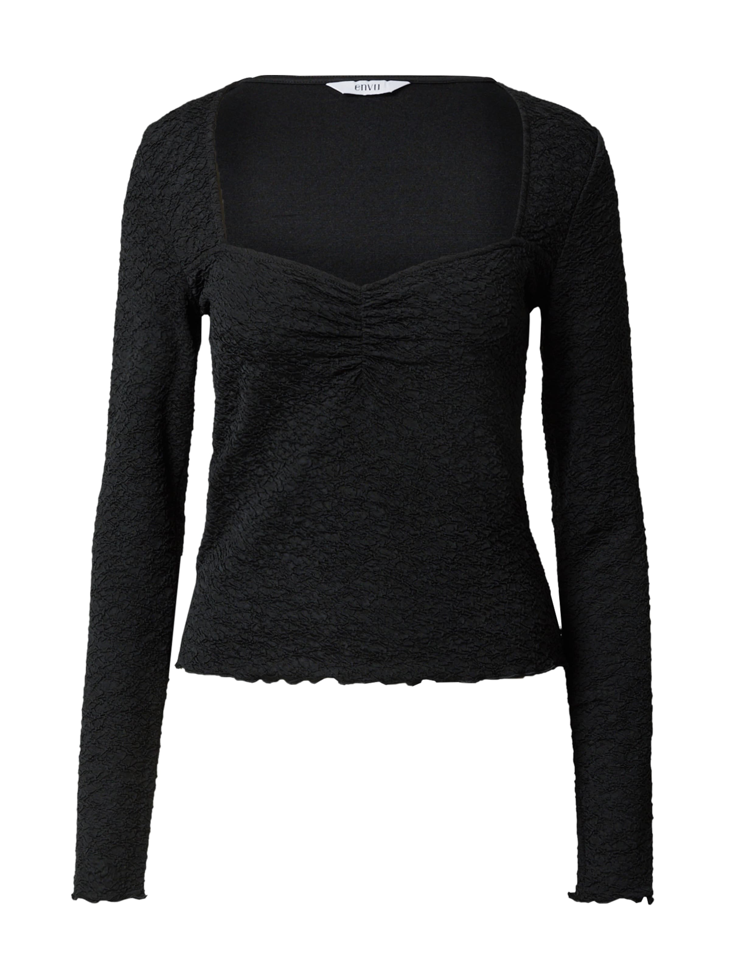 Envii Tričko 'LAURA' – černá: přední strana