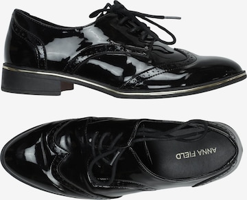 Anna Field Flats & Loafers in 37 in Black: front