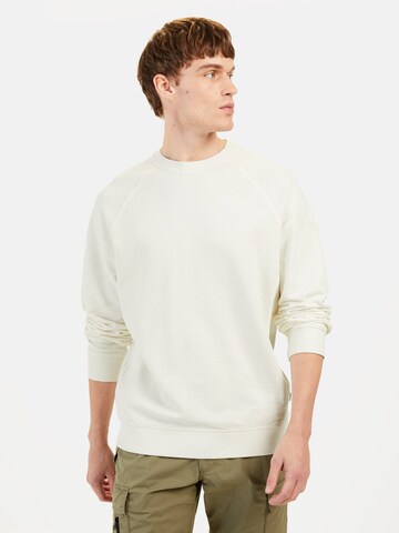 CAMEL ACTIVE Sweatshirt in White: front