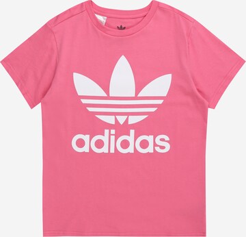 ADIDAS ORIGINALS Shirt 'Trefoil' in Roze: voorkant