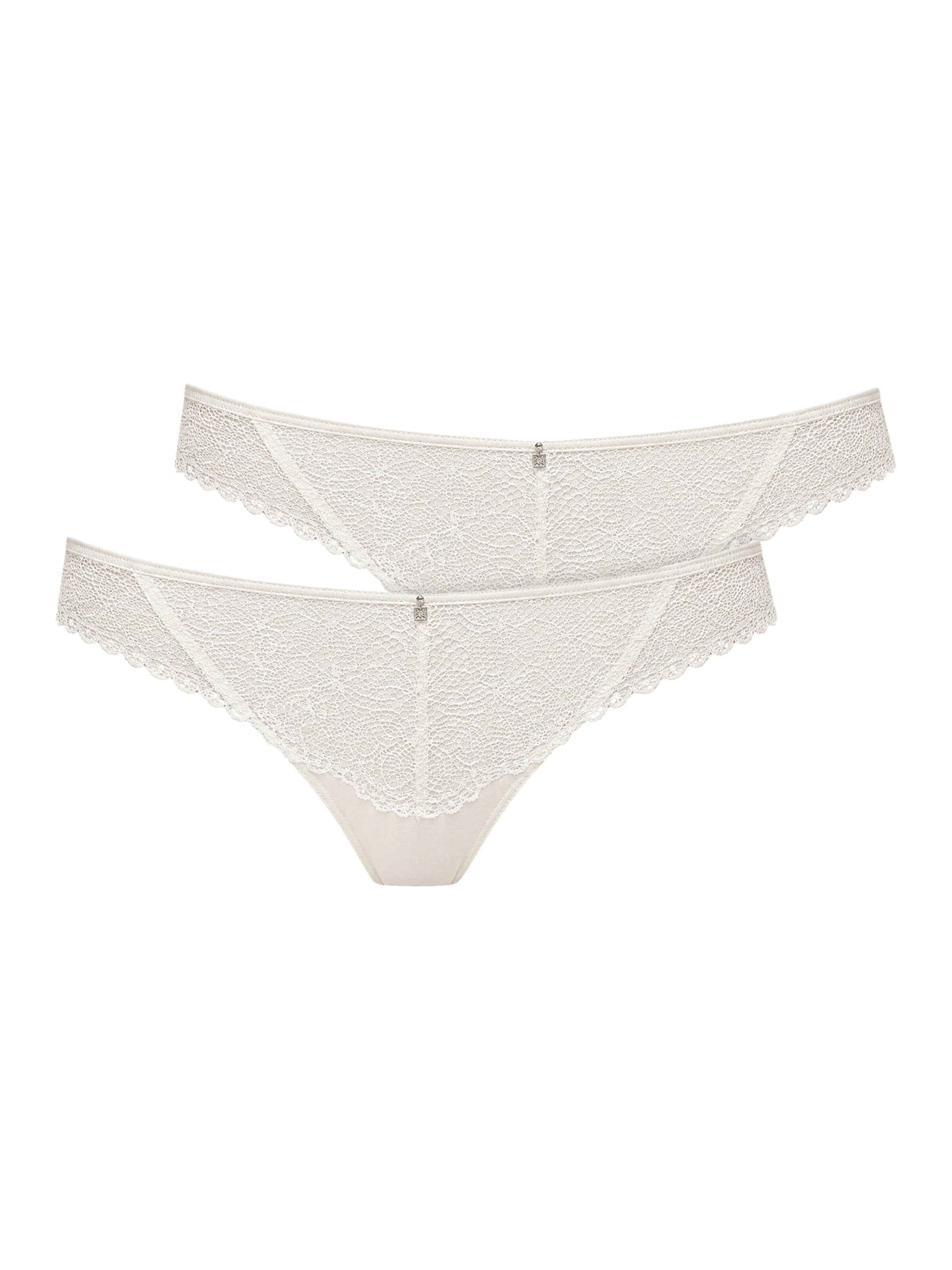 VIANIA Thong 'Leni' in Beige: front