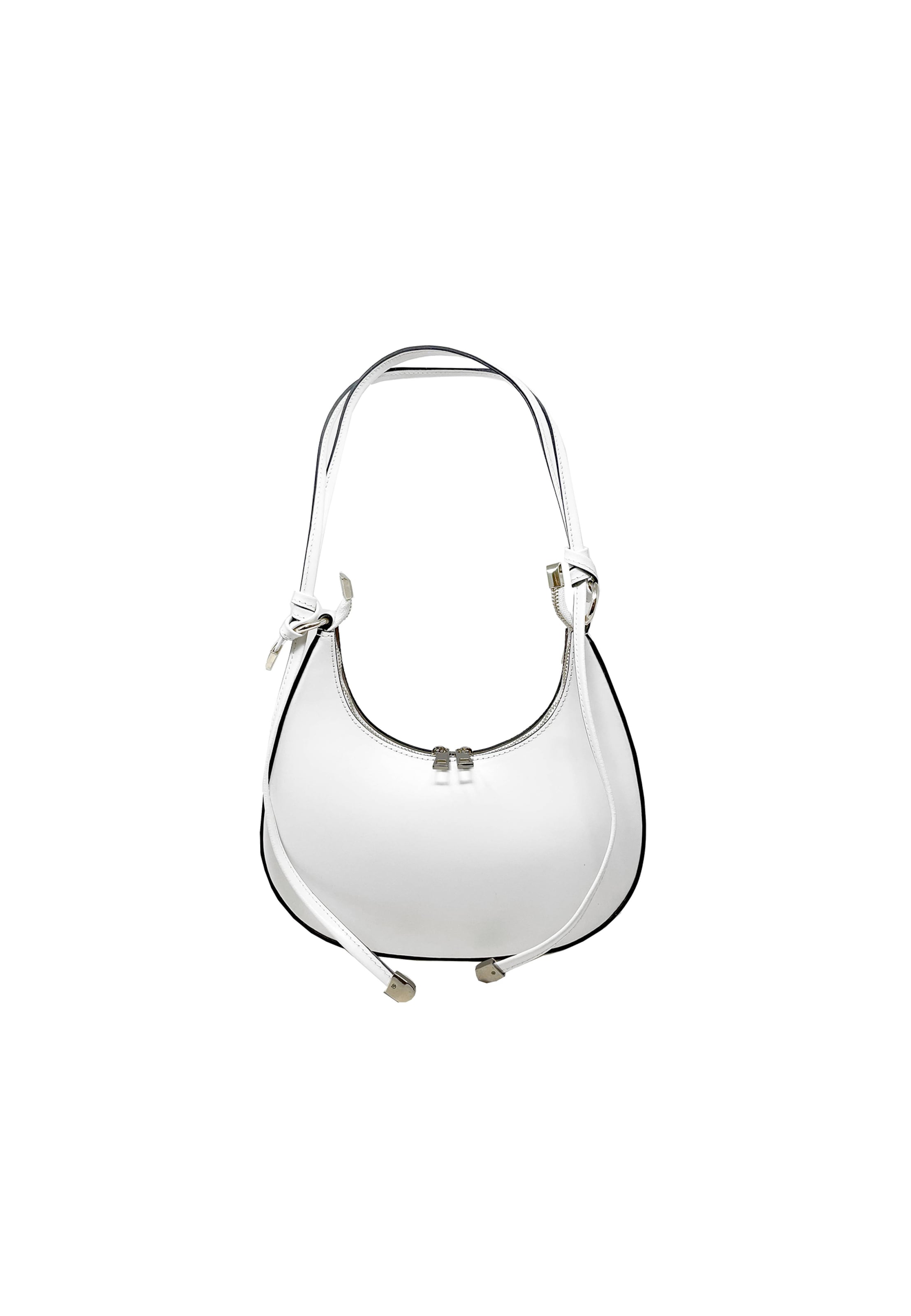 CHICCA BORSE Crossbody Bag in White: front