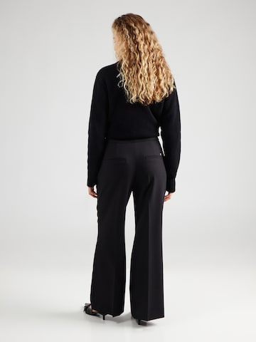 HUGO Loose fit Pleat-front trousers 'Hamaia' in Black