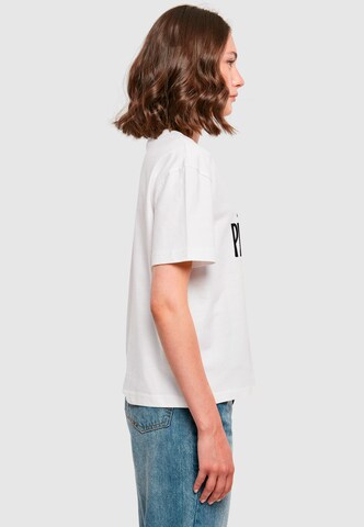 Maglietta 'Pizza Love' di Miss Tee in bianco