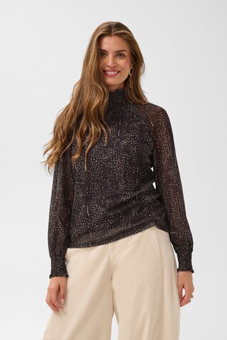 Cream - Blusa en marrón: frente