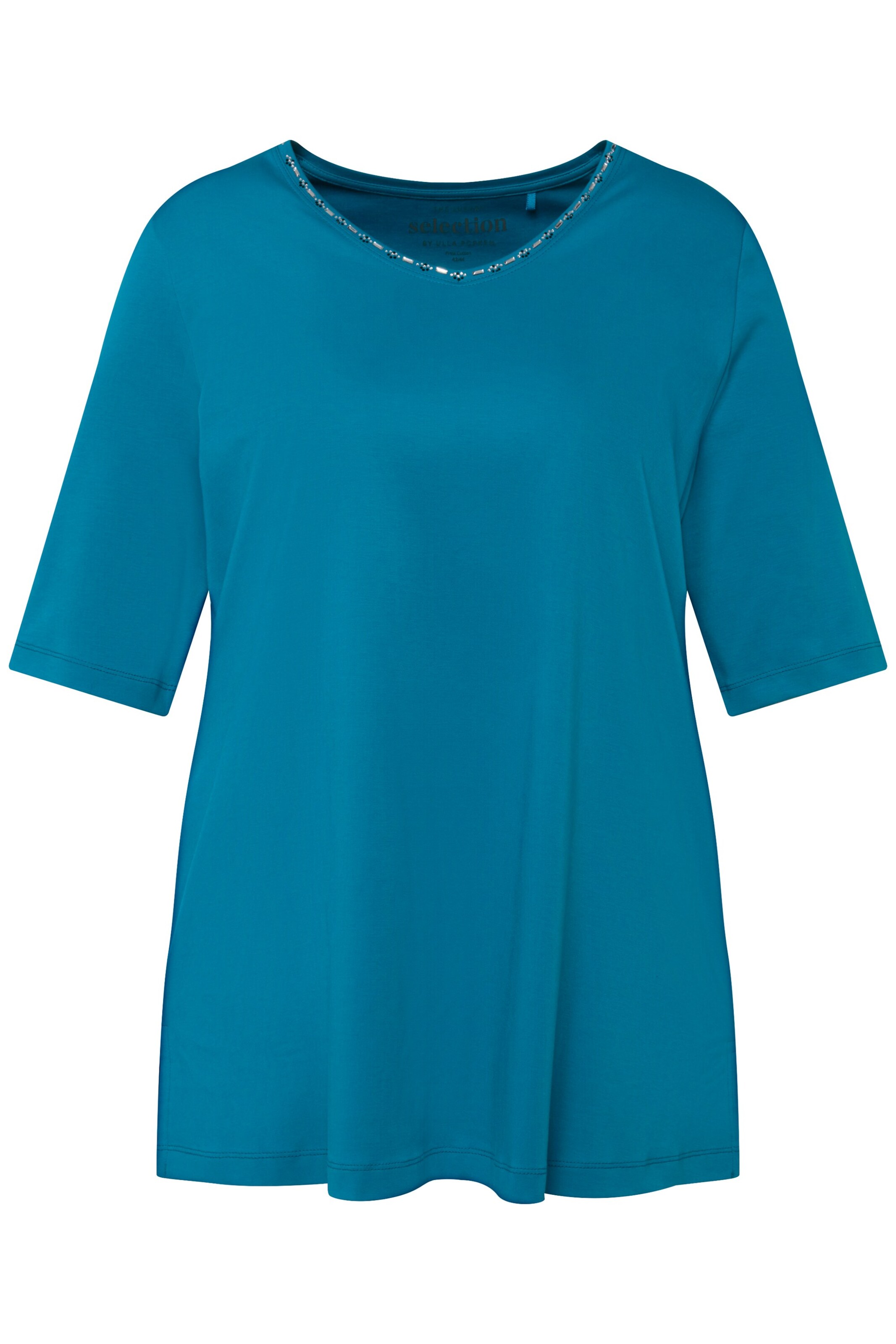 Ulla Popken Shirt in Blauw: voorkant