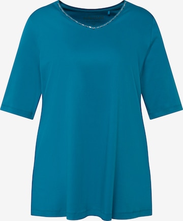 Ulla Popken Shirt in Blauw: voorkant