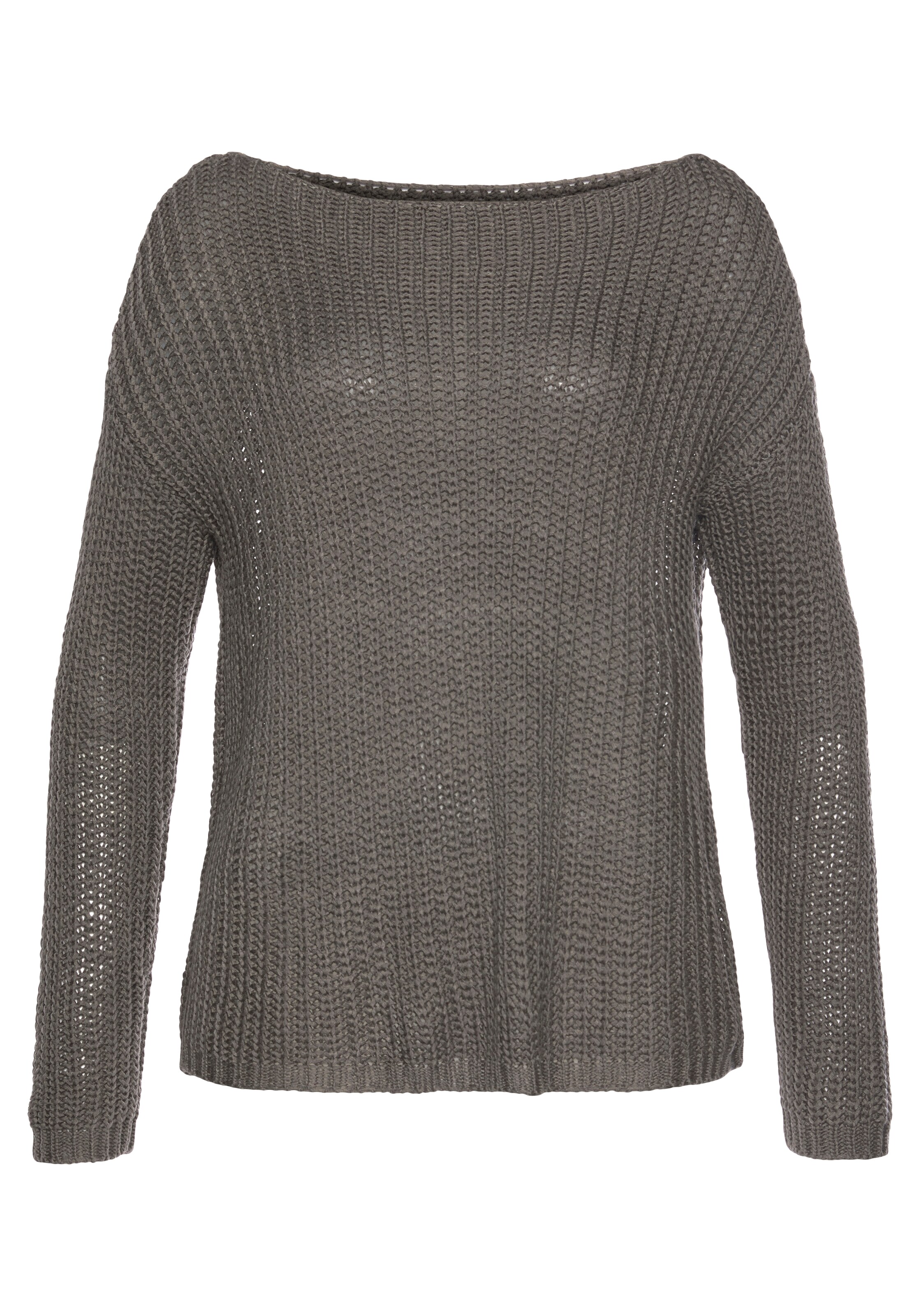 LASCANA Pullover in Grau: Vorderseite