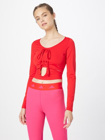 ADIDAS PERFORMANCE Functioneel shirt 'Dance' in Rood: voorkant